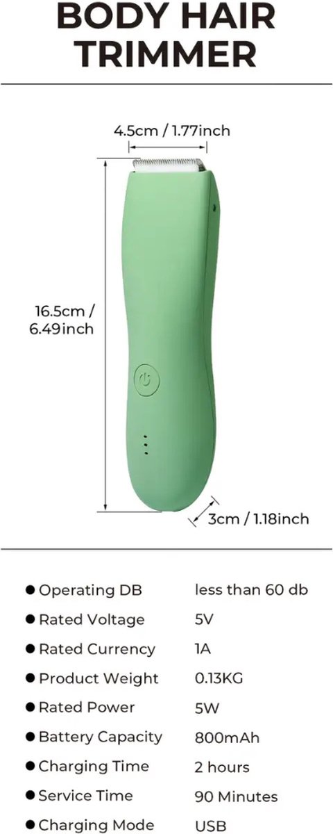 Wat vinden we goed aan de Nivard Bodygroomer Blauw