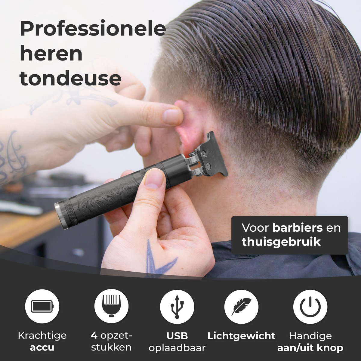 Wat vinden we goed aan de Nuvance Tondeuse Mannen Usb Oplaadbaar