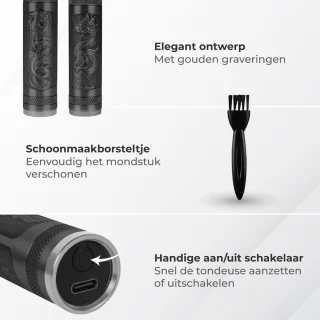 Nuvance Tondeuse Mannen Usb Oplaadbaar