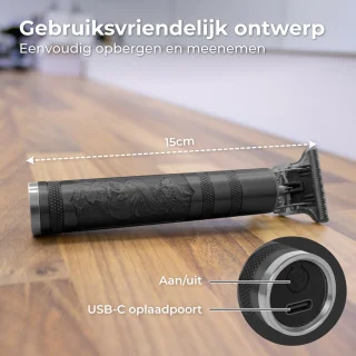 Nuvance Tondeuse Mannen Usb Oplaadbaar