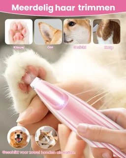 Pet Trimmer 5-in-1 Elektrische Trimmer voor Honden en Katten