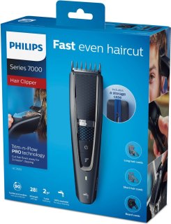 Philips Serie 7000 HC7650/15 Tondeuse Zwart/Grijs