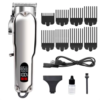 Pro Hair Draadloze Baard- en Haartrimmer Set Zwart