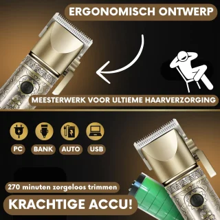 Professionele Draadloze Cheveux Haartrimmer voor Mannen