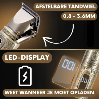 Professionele Draadloze Cheveux Haartrimmer voor Mannen