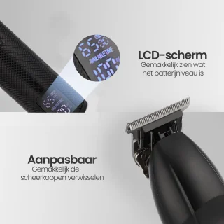 Professionele Draadloze Tondeuse 22-delig Set