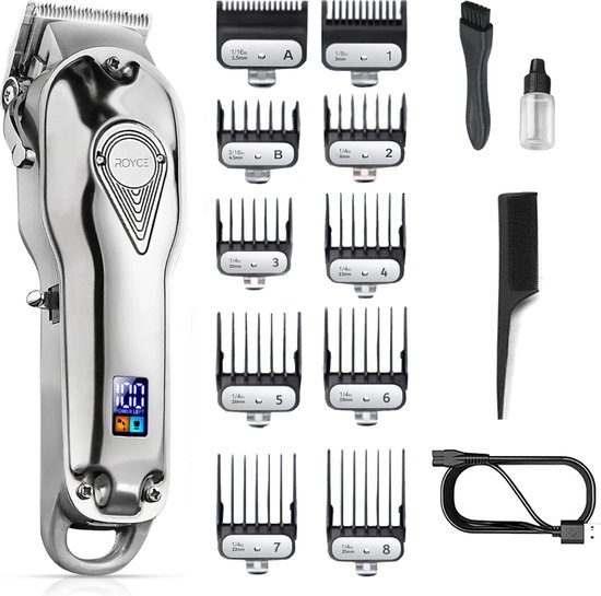 Professionele Draadloze Tondeuse Mannen Zilver Complete Set review