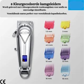 Professionele Draadloze Tondeuse Roestvrij Staal