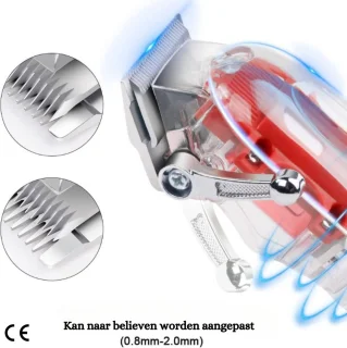 Professionele Draadloze Tondeuse voor Heren - Baardtrimmer en Scheerapparaat Set