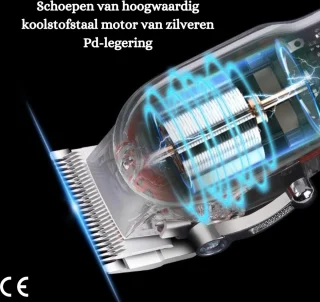 Professionele Draadloze Tondeuse voor Heren - Baardtrimmer en Scheerapparaat Set