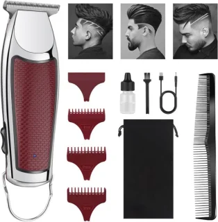 Professionele Draadloze Tondeuse voor Mannen - Zero Gapped Elektrische T-Blade Trimmer