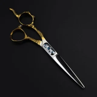 Professionele tondeuse en kappersschaar 6 inch goud