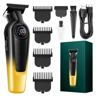 Professionele tondeuse voor haar en baard, goud