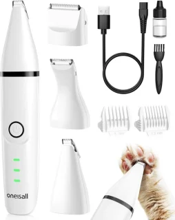 Professionele trimmer voor katten en kleine honden, zwart