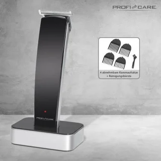 ProfiCare HSM/R 3051 Baardtrimmer Tondeuse zwart zilver