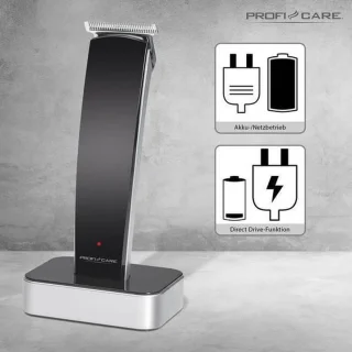 ProfiCare HSM/R 3051 Baardtrimmer Tondeuse zwart zilver