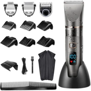 QUOVO 3-in-1 tondeuse voor mannen, zwart