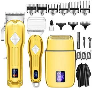 REDOM tondeuse & haartrimmer set – draadloze elektrische tondeuse
