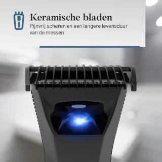 Revahs Bodygroomer Mannen LCD Display & Travellock