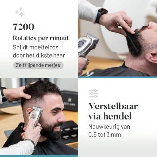 Revahs Clipper One Draadloze Tondeuse en Baardtrimmer