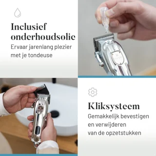 Revahs Clipper Two Draadloze Tondeuse voor Mannen