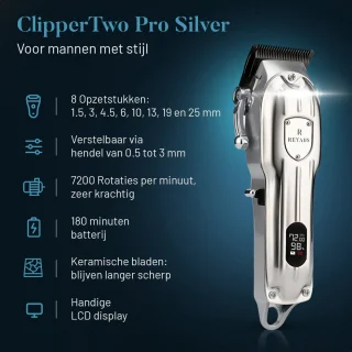 Revahs ClipperTwo Pro Draadloze Tondeuse Set