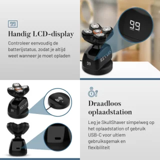 Revahs Skullshaver Scheermachine voor Mannen en Vrouwen