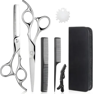 RUX® Kappersset - Kappersmantel & Tondeuse - Zwart