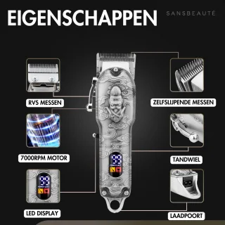Sansbeauté 4-in-1 Draadloze Tondeuse voor Mannen