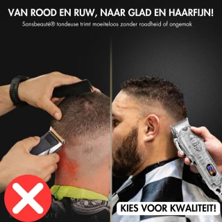 Sansbeauté 4-in-1 Draadloze Tondeuse voor Mannen