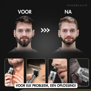 Sansbeauté 4-in-1 Draadloze Tondeuse voor Mannen