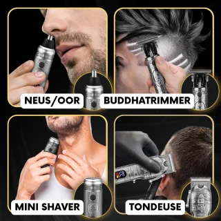 Sansbeauté 4-in-1 Draadloze Tondeuse voor Mannen