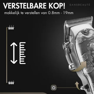 Sansbeauté 4-in-1 Draadloze Tondeuse voor Mannen