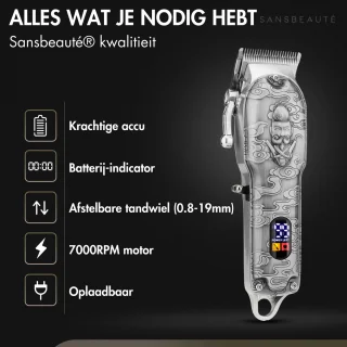 Sansbeauté 4-in-1 Draadloze Tondeuse voor Mannen