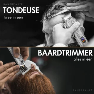 Sansbeauté 4-in-1 Draadloze Tondeuse voor Mannen