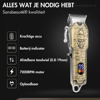 Sansbeauté 4-in-1 Draadloze Tondeuse voor Mannen