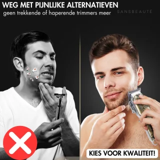Sansbeauté 4-in-1 Draadloze Tondeuse voor Mannen
