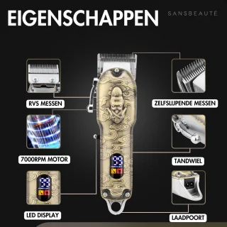 Sansbeauté 4-in-1 Draadloze Tondeuse voor Mannen