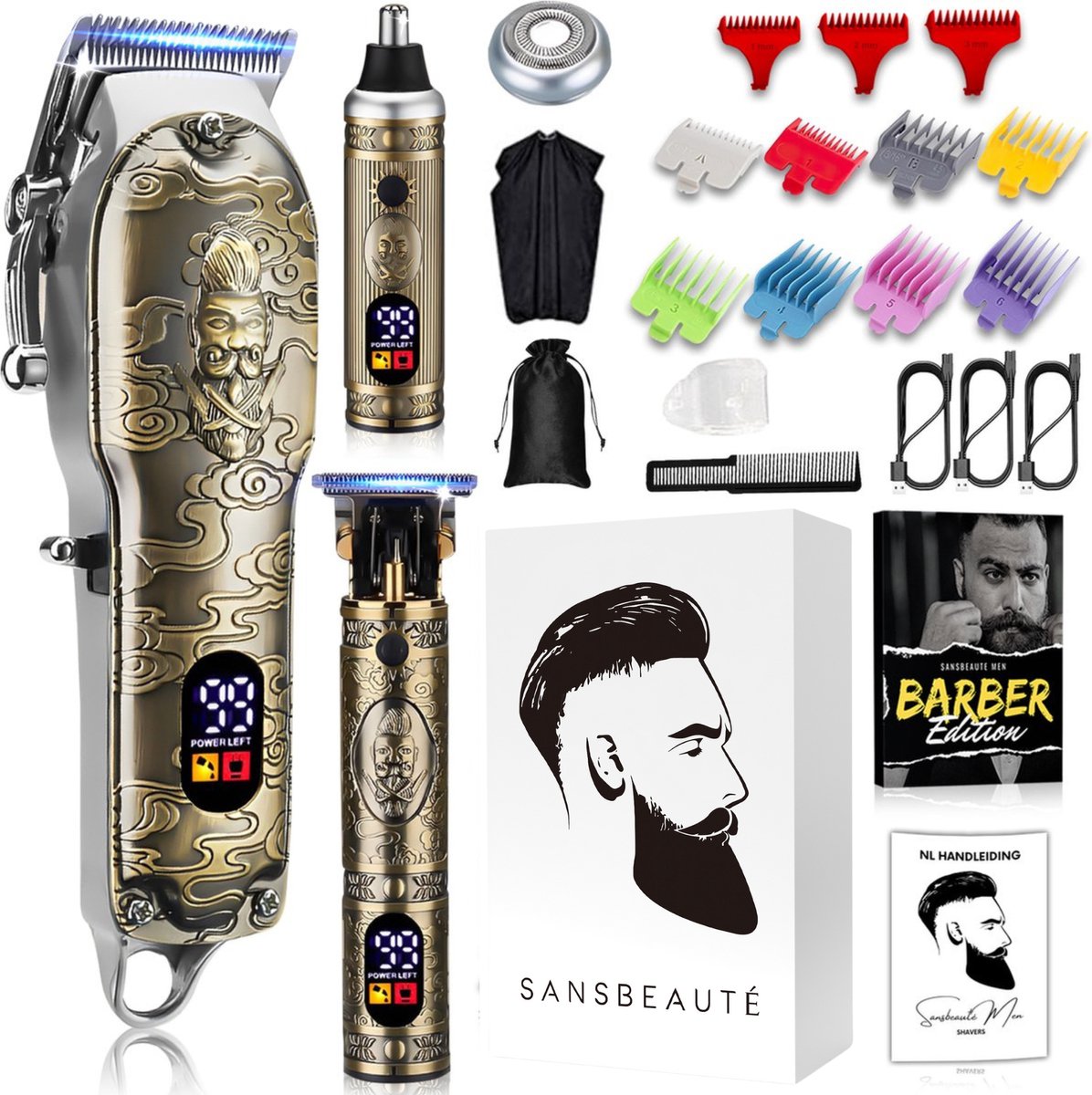 De Sansbeauté 4-in-1 Draadloze Tondeuse voor Mannen in één oogopslag
