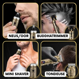 Sansbeauté 4-in-1 Draadloze Tondeuse voor Mannen