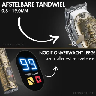 Sansbeauté 4-in-1 Draadloze Tondeuse voor Mannen