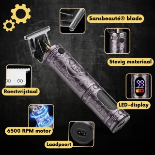 Sansbeauté Buddha Draadloze T-blade Tondeuse