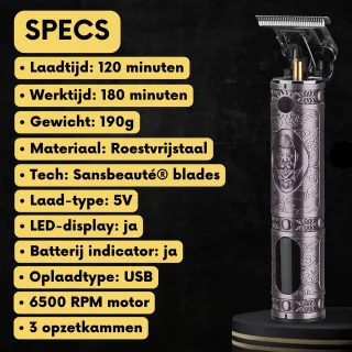 Sansbeauté Buddha Draadloze T-blade Tondeuse