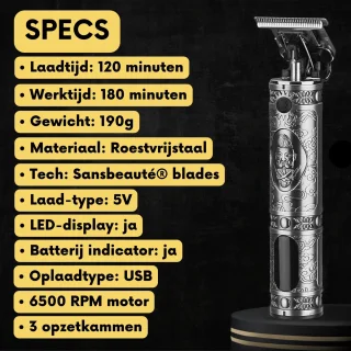 Sansbeauté Buddha Draadloze T-blade Tondeuse