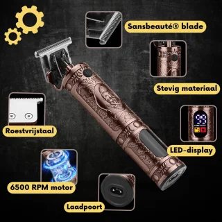 Sansbeauté Buddha Draadloze T-blade Tondeuse