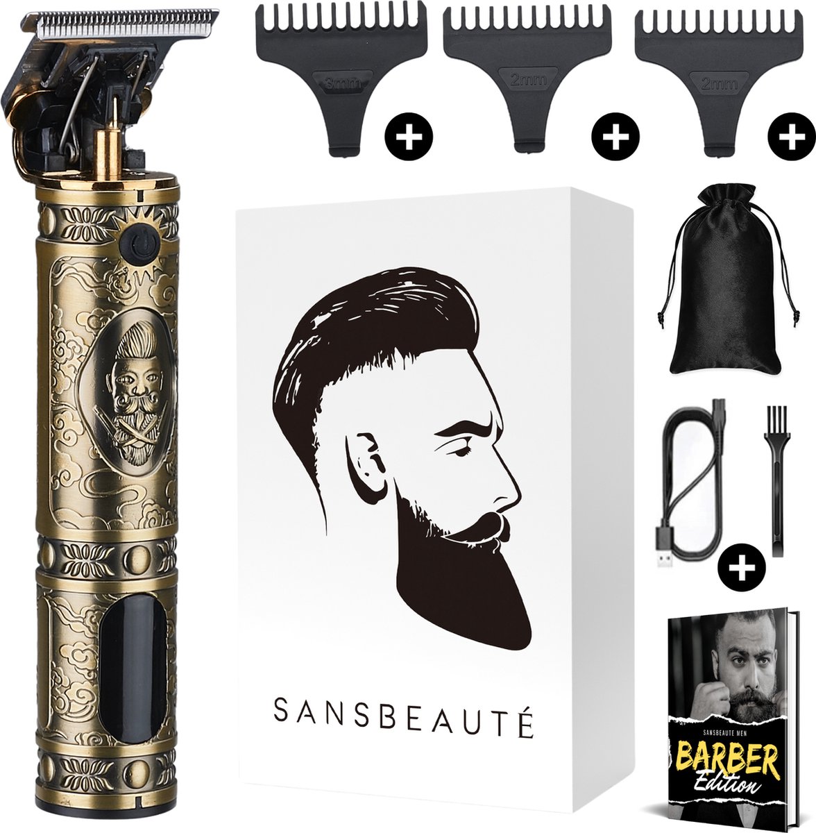 De Sansbeauté Buddha Draadloze T-blade Tondeuse in één oogopslag
