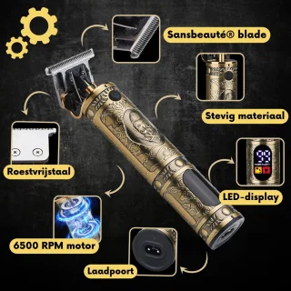 Sansbeauté Buddha Draadloze T-blade Tondeuse