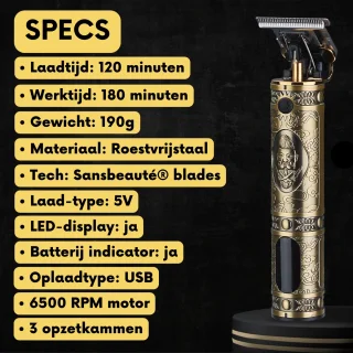 Sansbeauté Buddha Draadloze T-blade Tondeuse