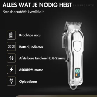 Sansbeauté Cheveux Draadloze Professionele Haartrimmer
