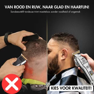 Sansbeauté Draadloze Tondeuse voor Mannen